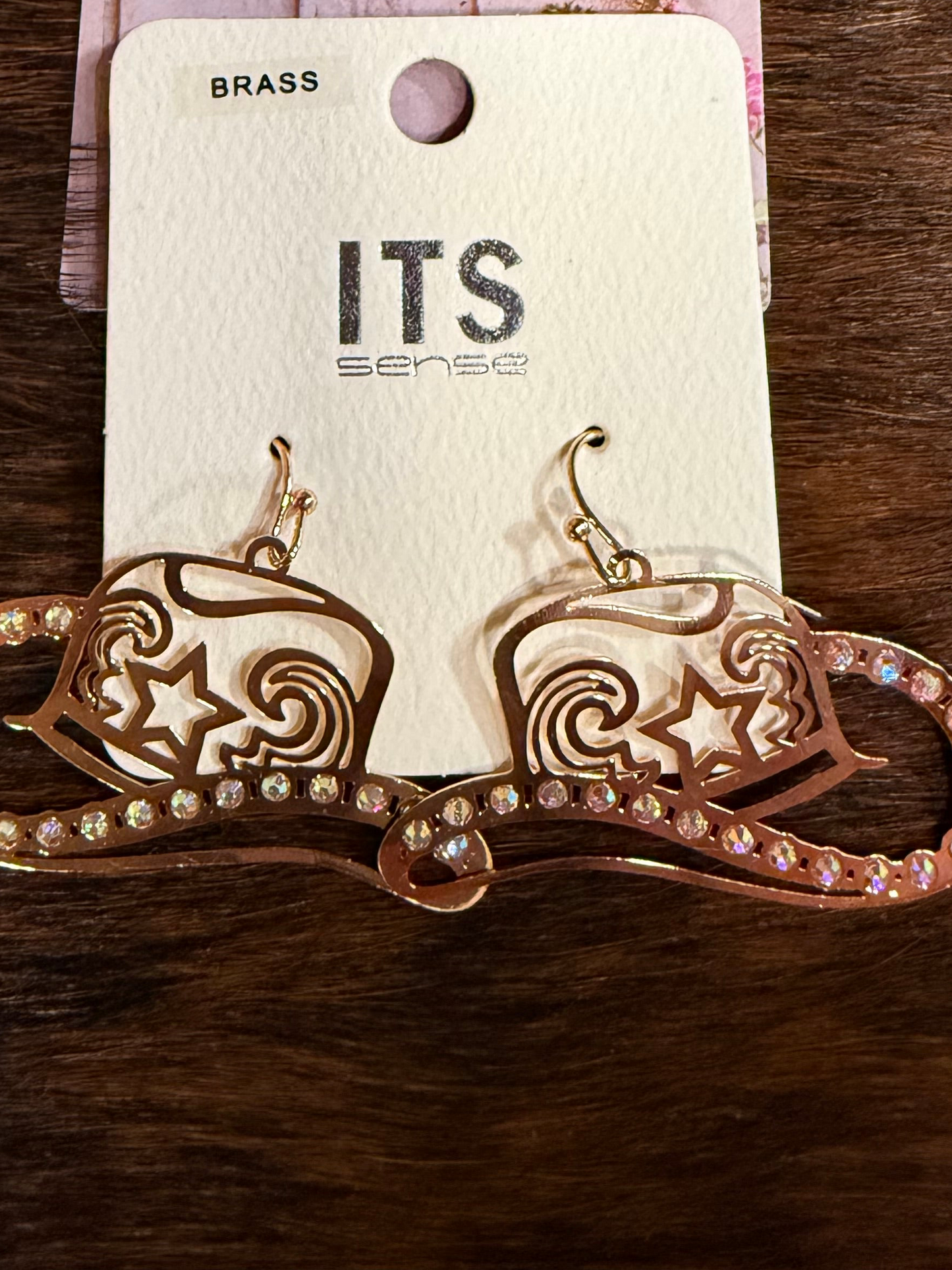 Bling Cowboy hat ITS earrings