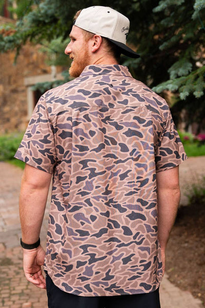 Performance Button Up - Gauge Camo Burlebo