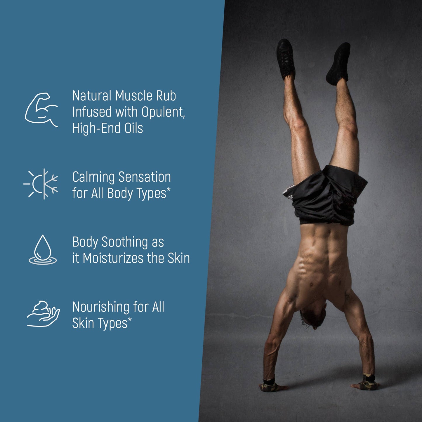 Natural Muscle Rub for Soreness, Joint Pain Relief: 4 oz Jar