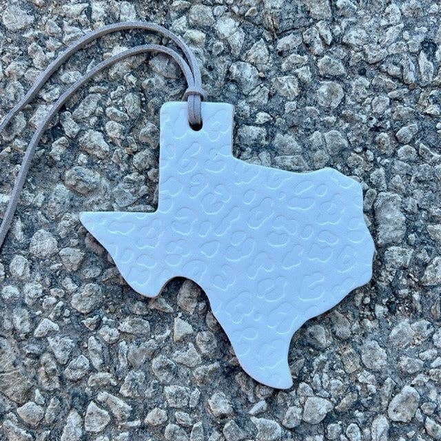 Texas Shape Leather Cheetah Air Freshie Fuchsia / Butt Naked Callahan