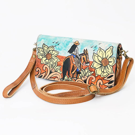 Cowgirl or Cactus Organiser Genuine Western Leather Women: LS western