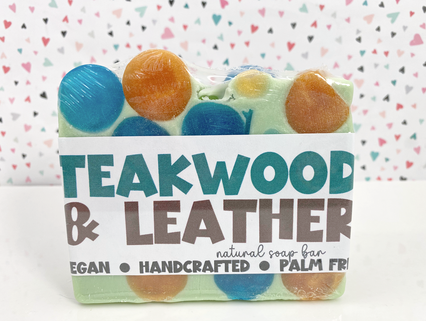 Teakwood and Leather Handmade Soap Bar ✨NEW✨ Fall/Winter   LB