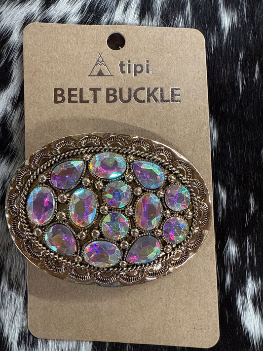 Golden Blinged Belt Buckle
