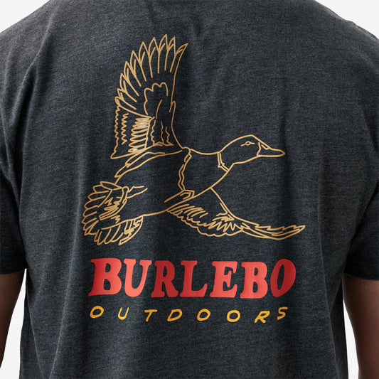 Duck Wild Heather Black Burlebo T Shirt Fl