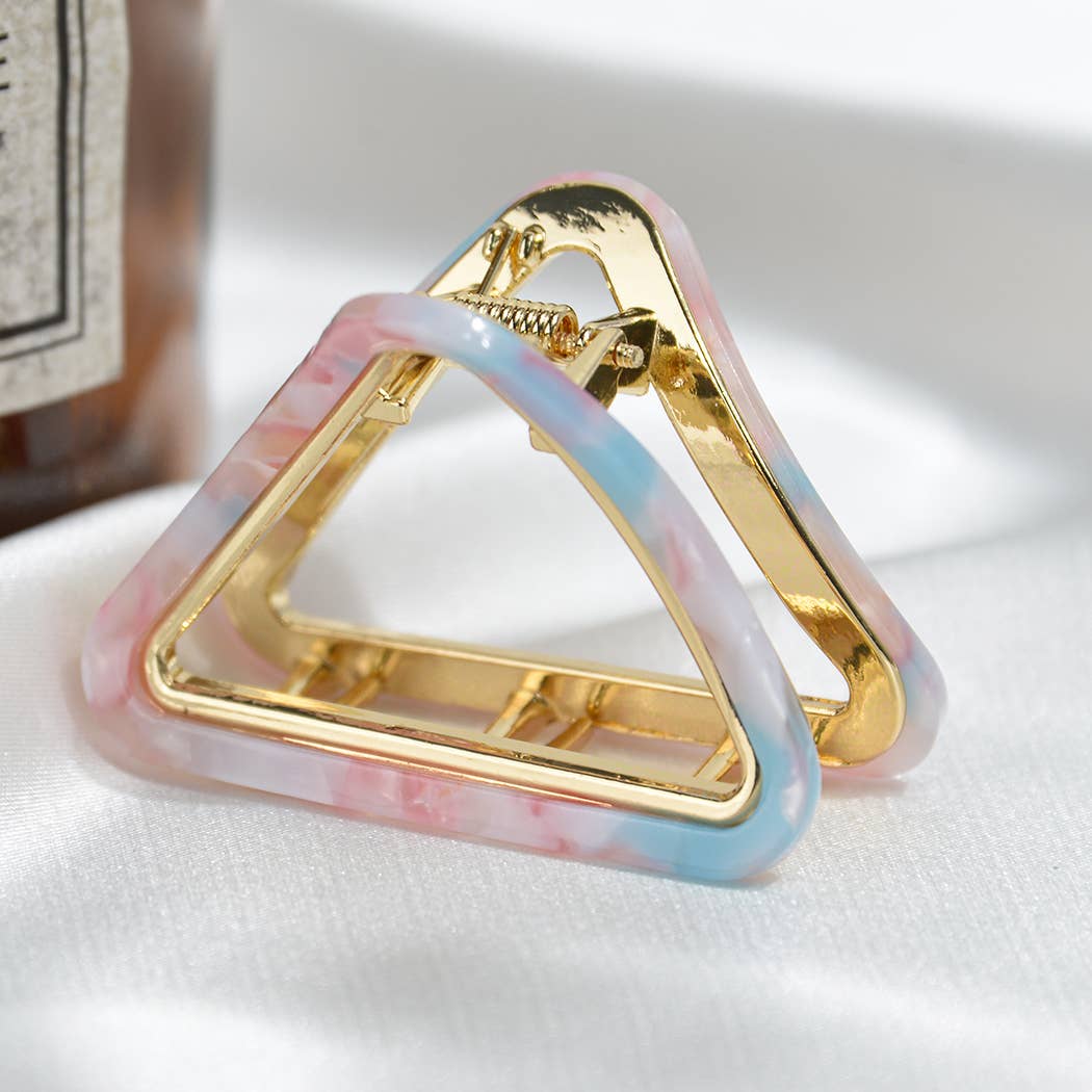 French Minimalist Triangular Claw Clip, Eco-Friendly: Diva