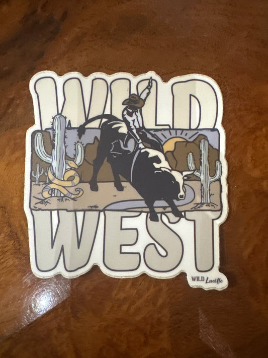 Wild West Bullrider Sticker