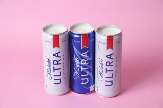 Michelob Ultra | Mich Ultra Candle | Gifts | Best Selling: Peach and Mint