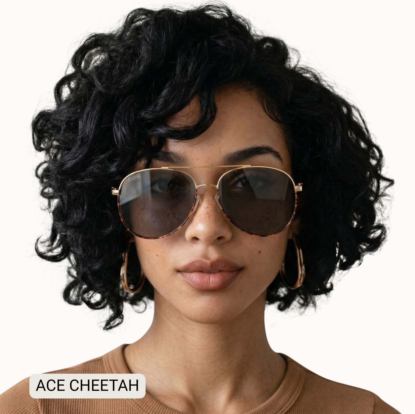ACE - Unisex Aviator Sunglasses – Polarized Hair-Friendly: Jet Black Tx Dax