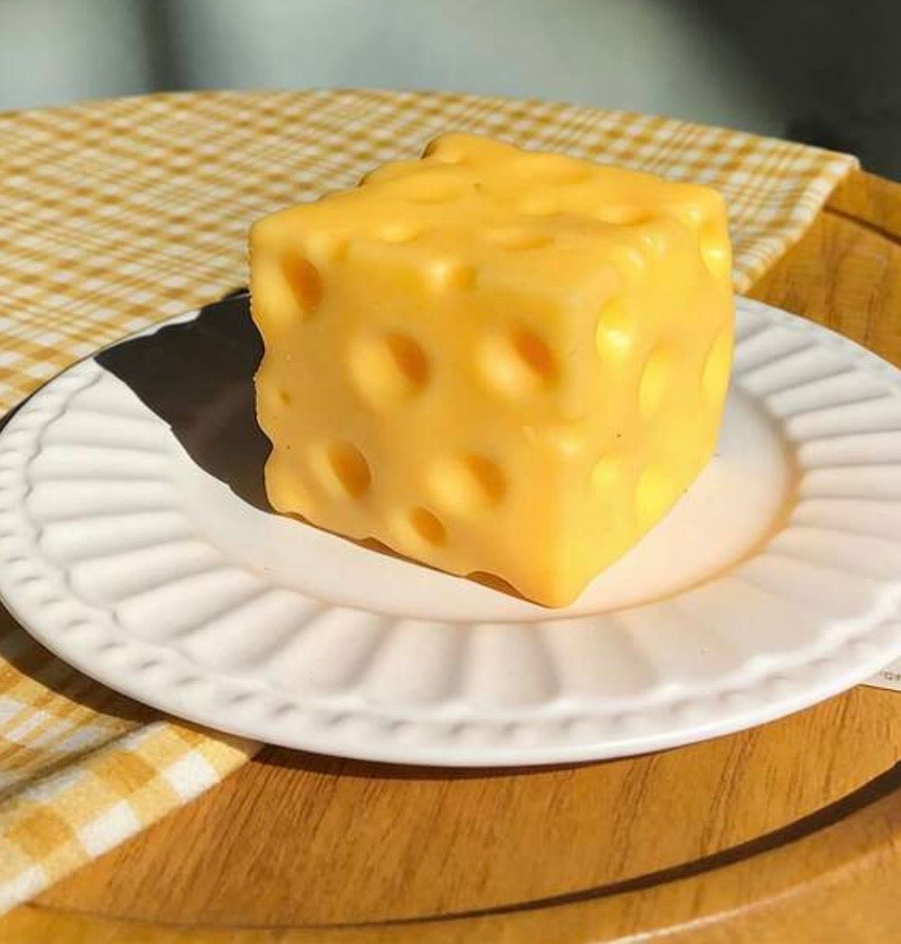 Jumbo Cheese Squishy Toy 10x10