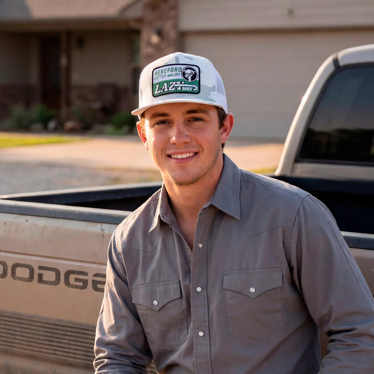 LAZY J RANCH SHAFTER CLASSIC FIVE PANEL TRUCKER