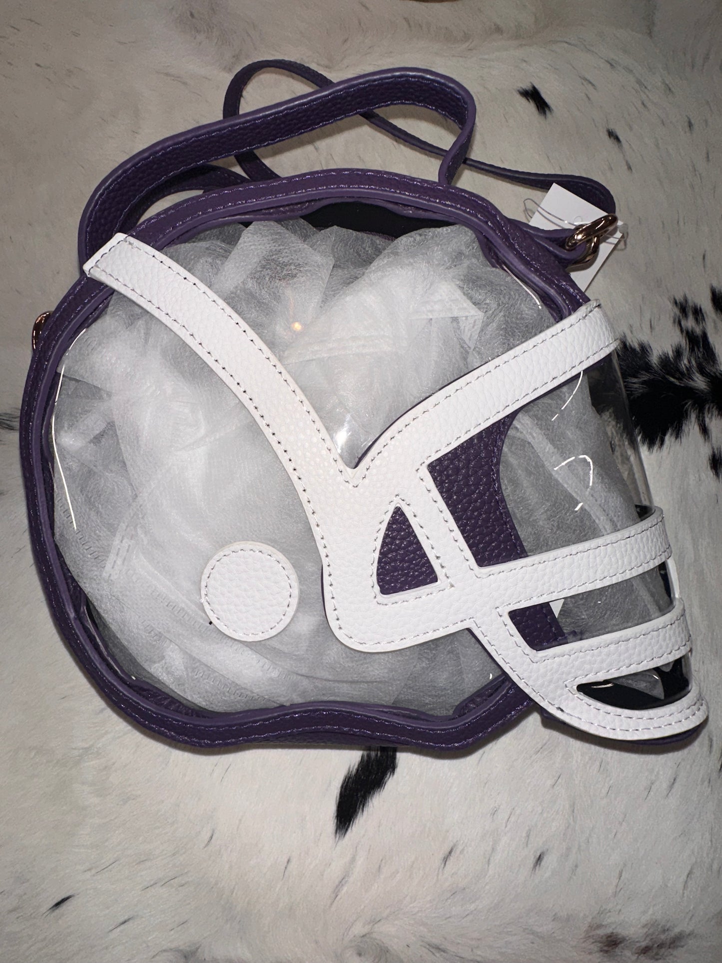 CC - Clear Football Helmet Purse