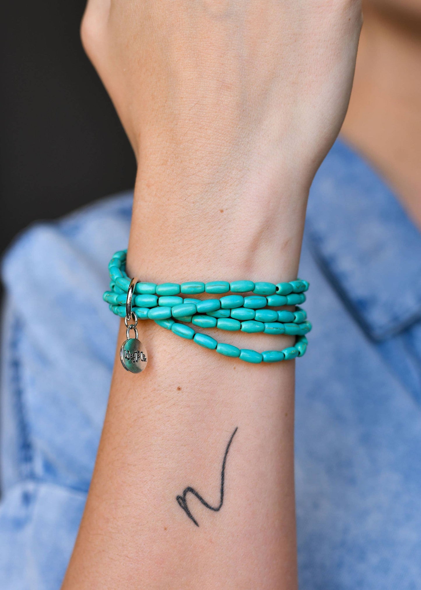 5 Strand Green Turquoise Dainty Beaded Bracelet Westco
