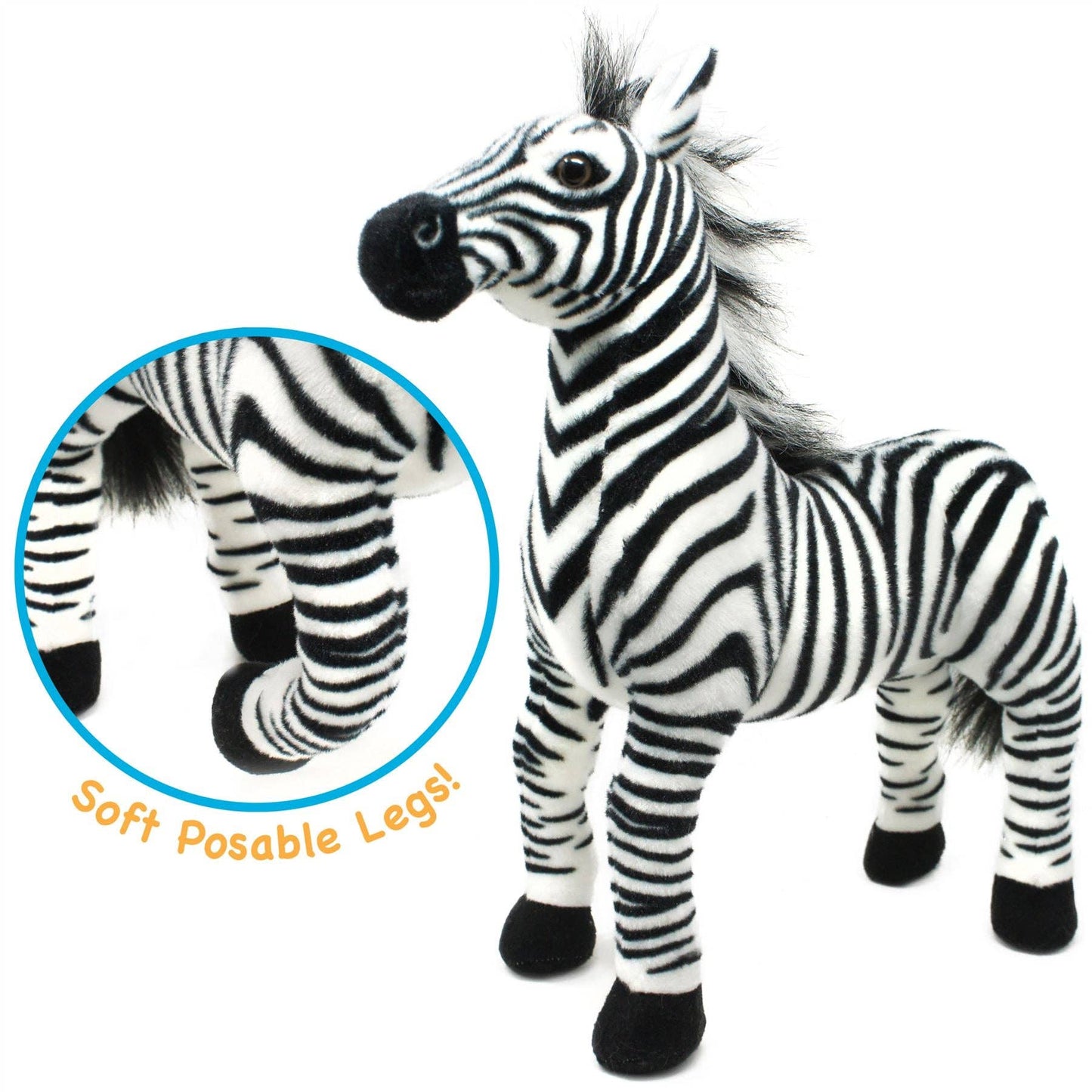 Zebenjo The Zebra | 16 Inch Stuffed Animal Plush Viahart