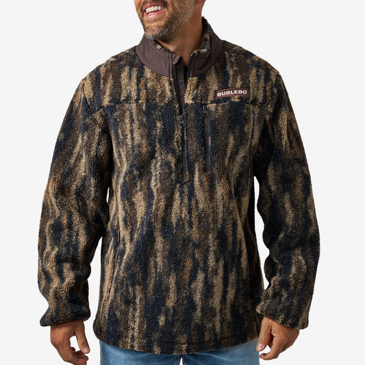 Midland Camo Burlebo Quarter Zip Sherpa MIDCQZ TX