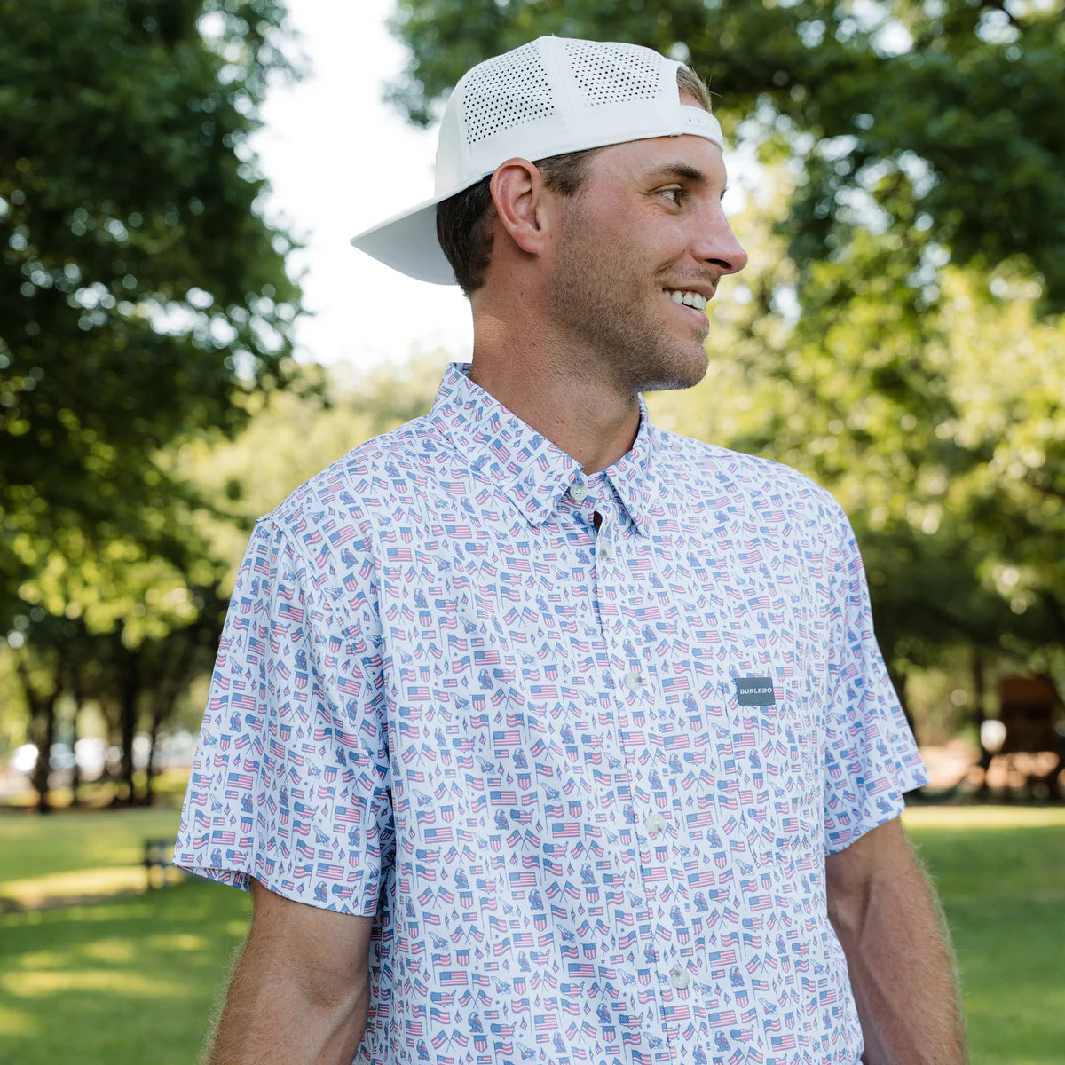 Old Glory PerformanceButton Up Burlebo Tx/ Fl