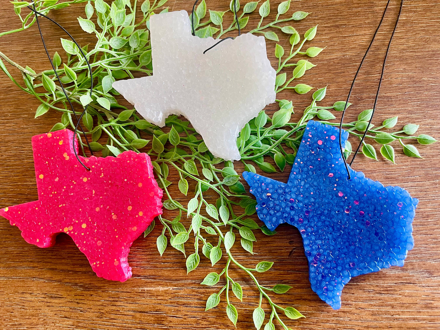 Texas with Glitter Freshie : Red/White/Blue Mix