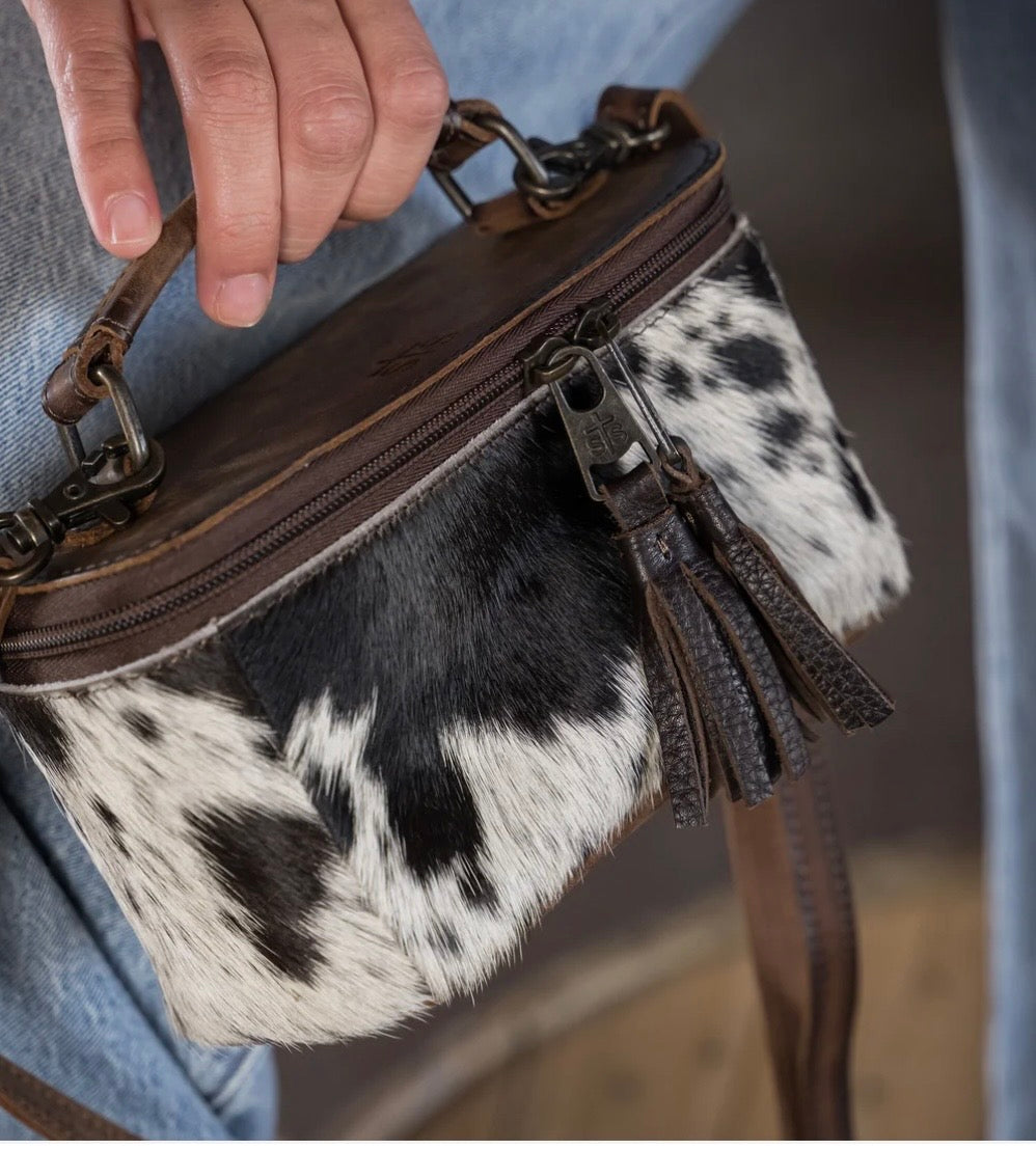 Cowhide Petite Train Case Crossbody STS Ranchwear STS35945