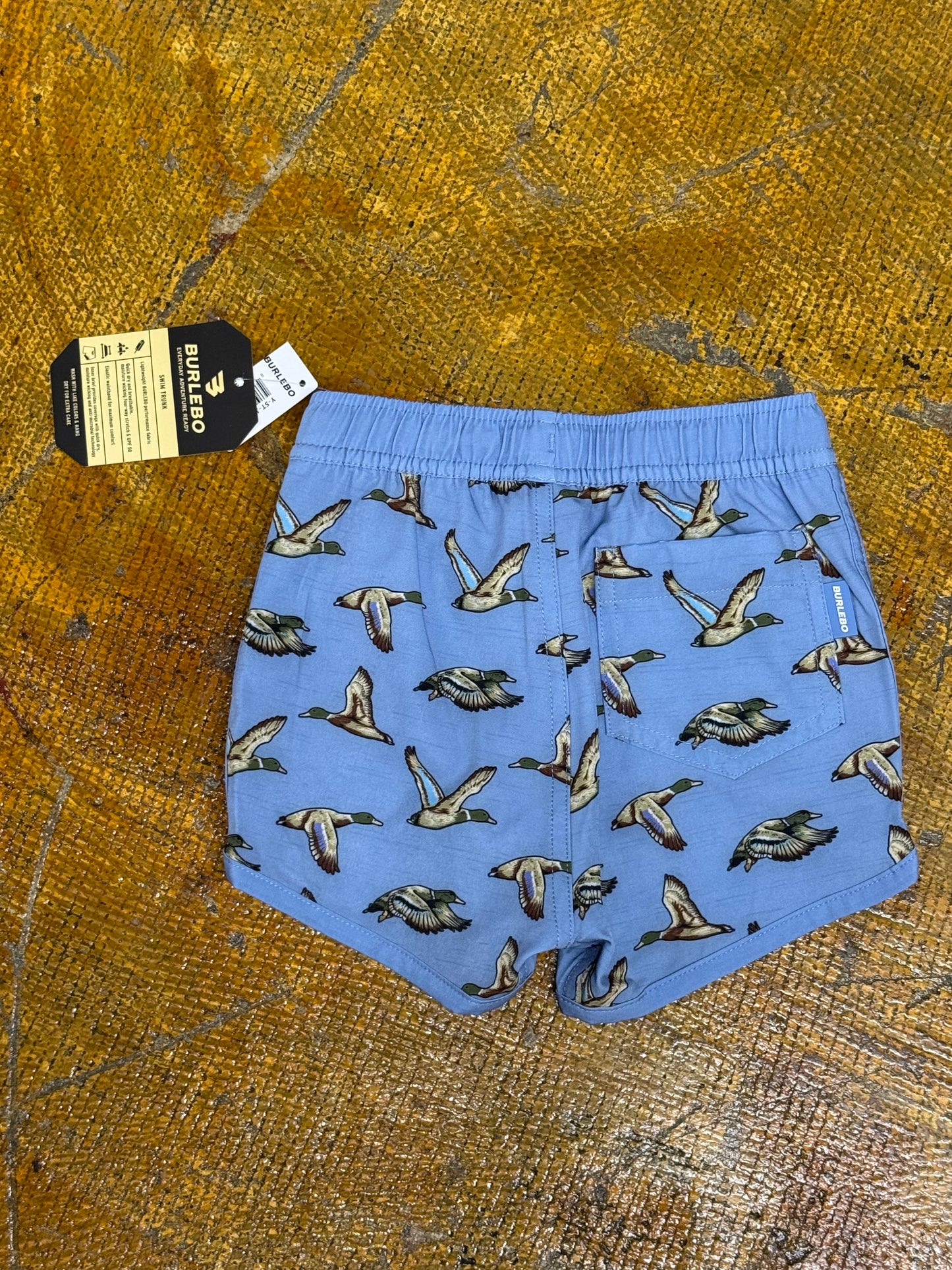 Youth Swim Trunk Jumbo Mallards Blue Fl