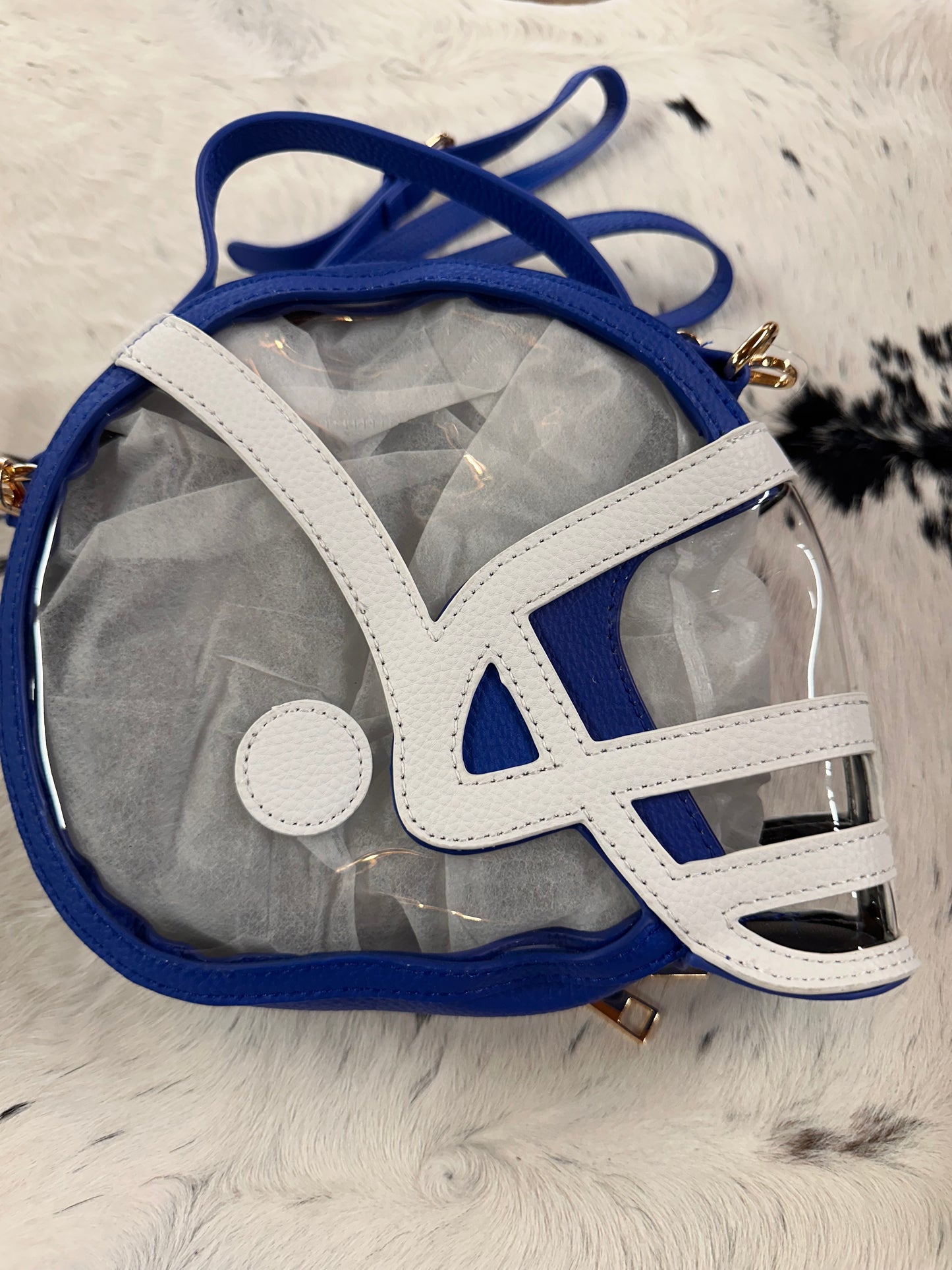 CC - Clear Football Helmet Purse