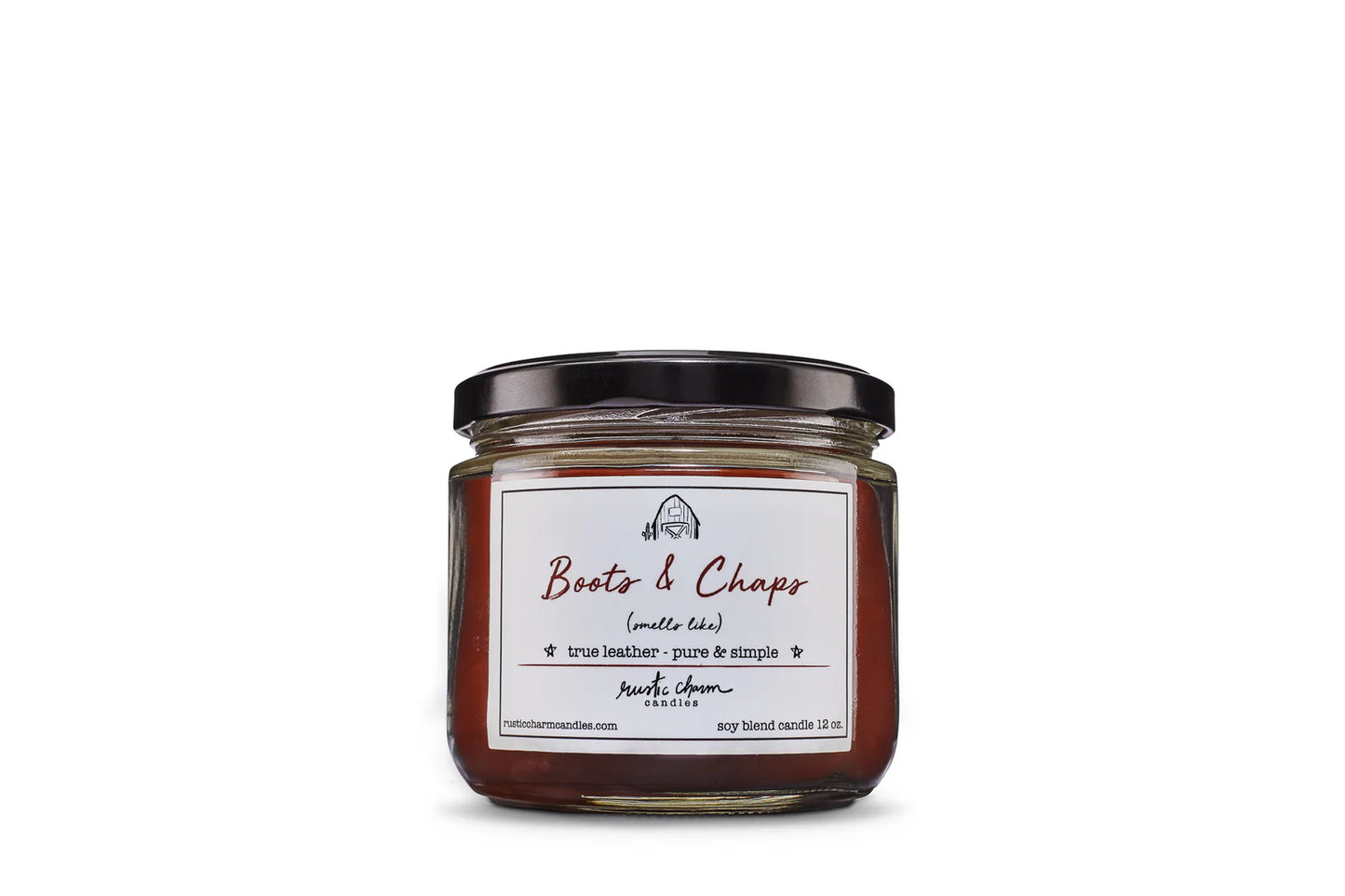 Boots & Chaps “ Leather” Candle Rustic Charm
