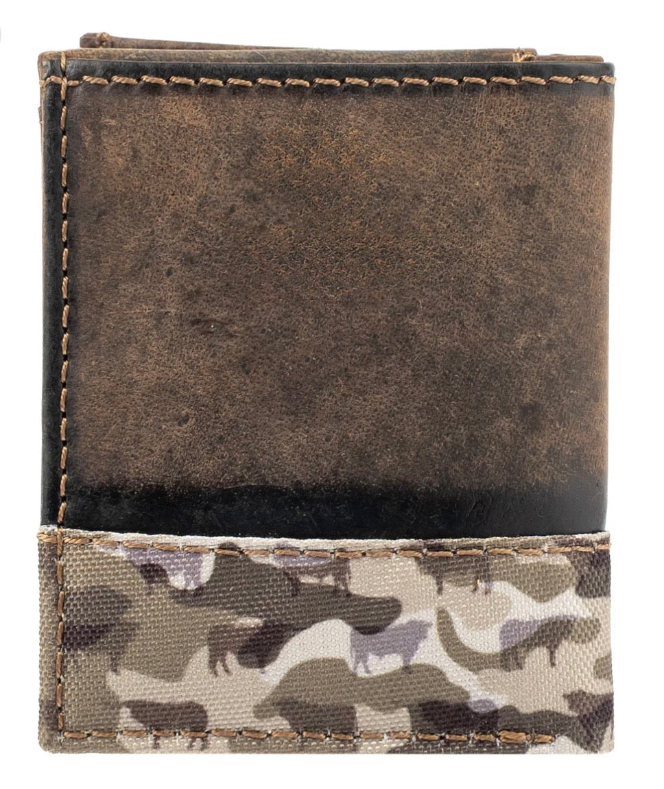 Bull Camo Trifold Mens Wallet STS60001