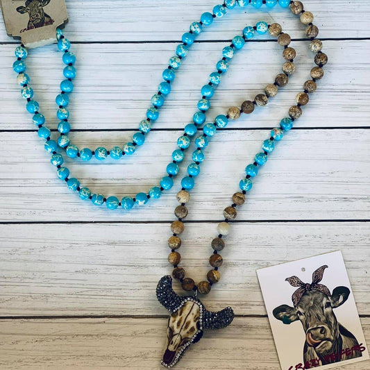 CHW Steer Head Necklace