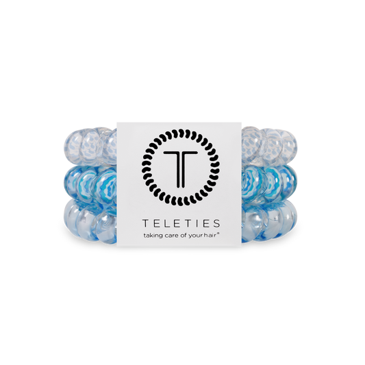 Spiral Hair Coils | Large | Summer Sky Hair Ties Teleties