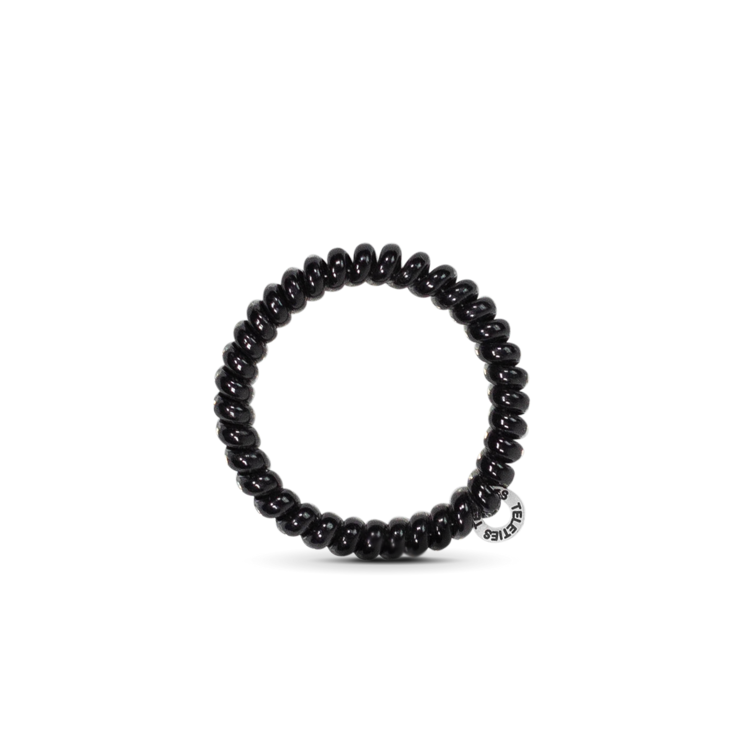 Spiral Hair Coils | Small | Jet Black Hair Ties Teleties