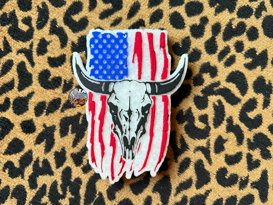 Bull Flag Car Freshie  SM