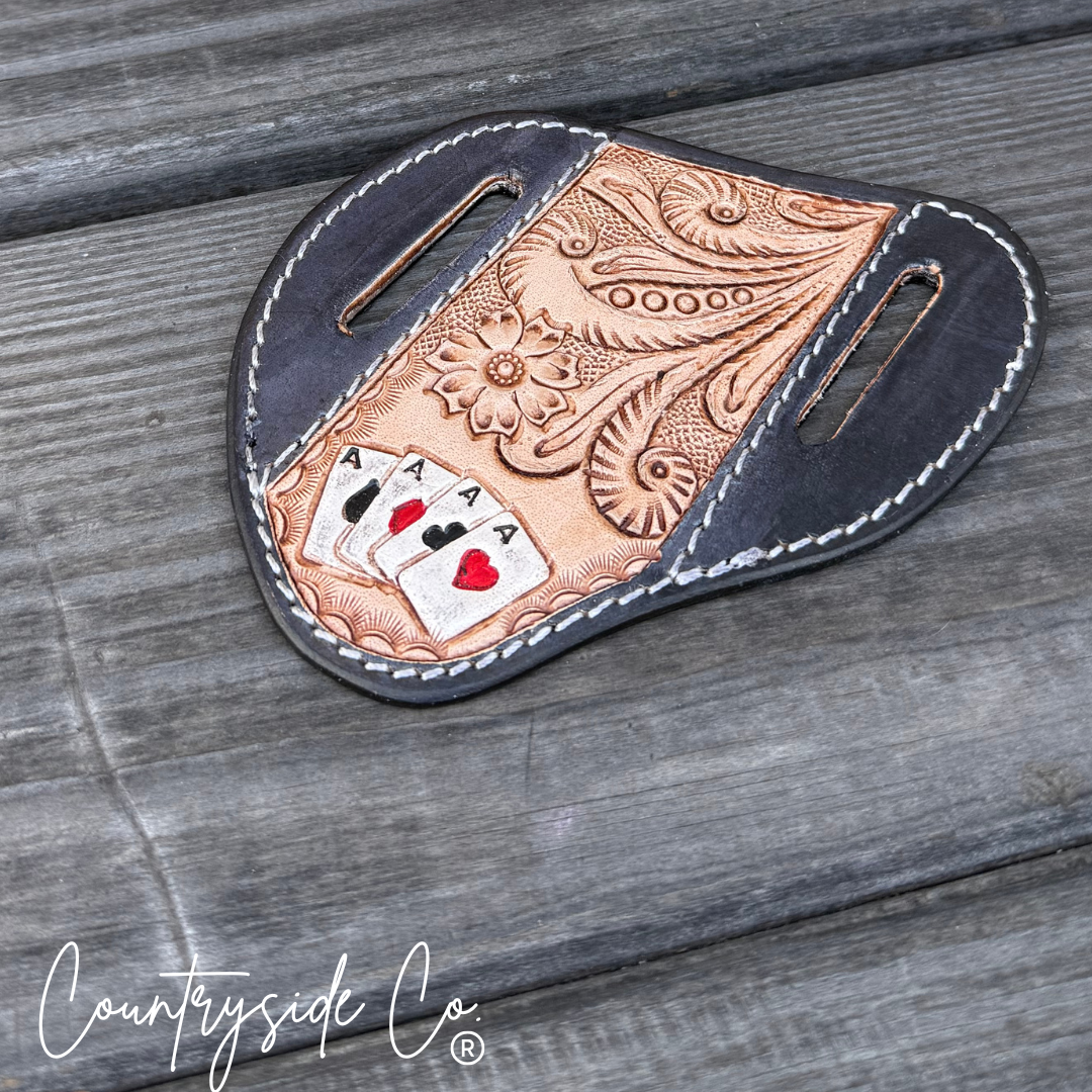 Gambler Leather Sheath Holder Countryside