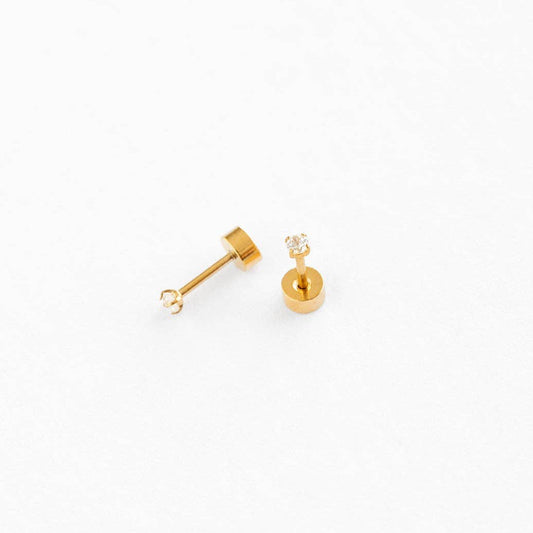 Mini Diamond Stud Earrings Pip Pop