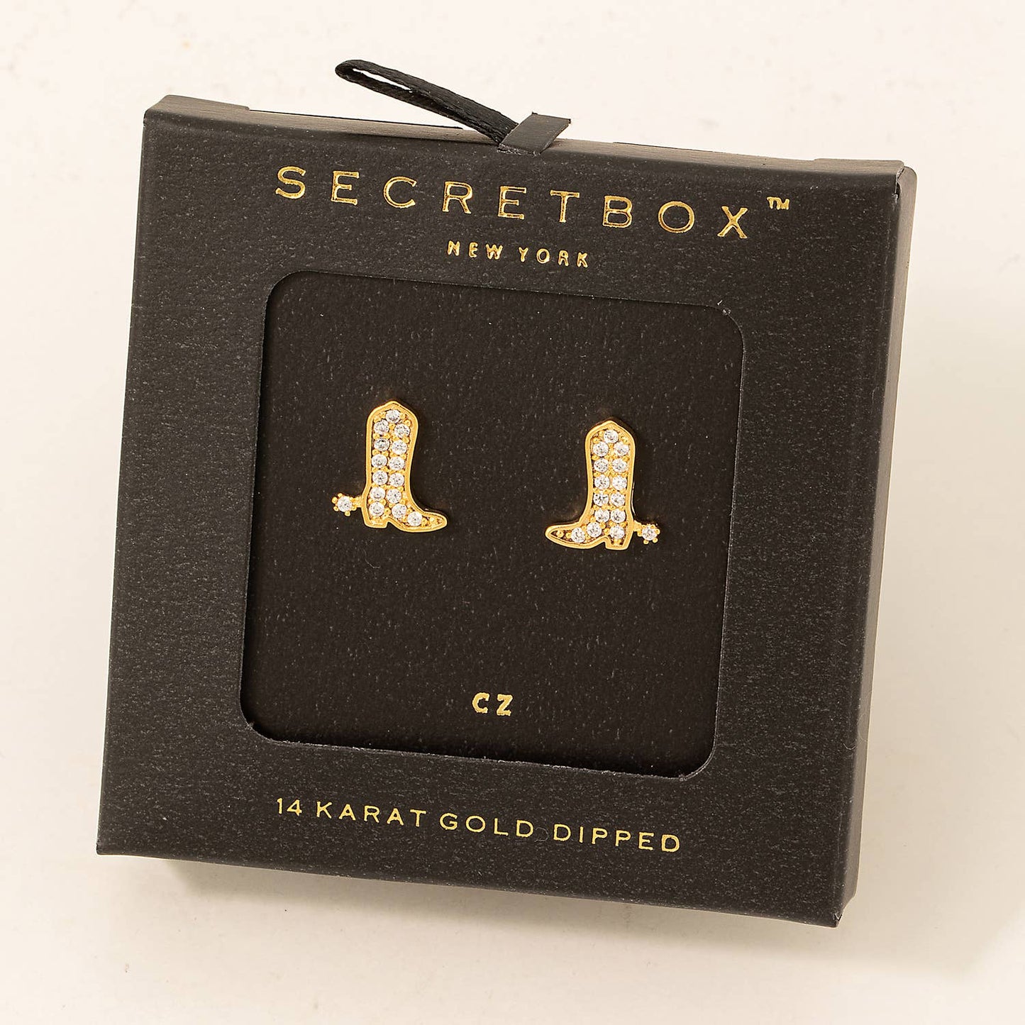 Secret Box Gold Dipped Studded Western Cowboy Boot Stud: Gold or Silver Fame
