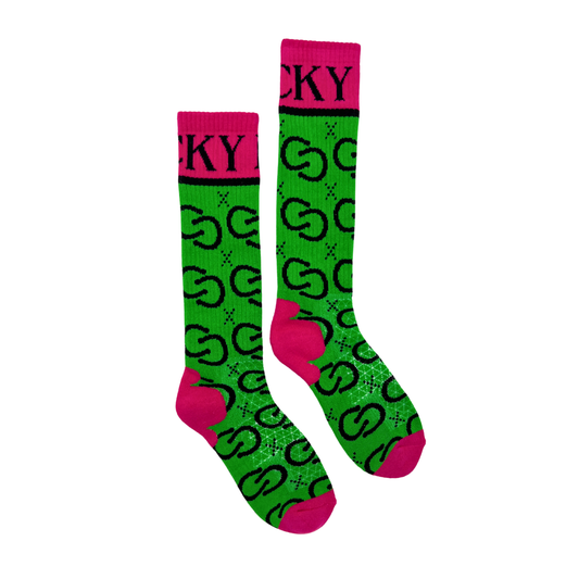 High Maintenance Cowgirl Kelly Green/Pink Lucky Chuck