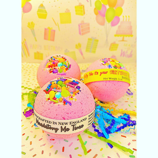 Birthday Cake Bath Bomb Mandatory Me
