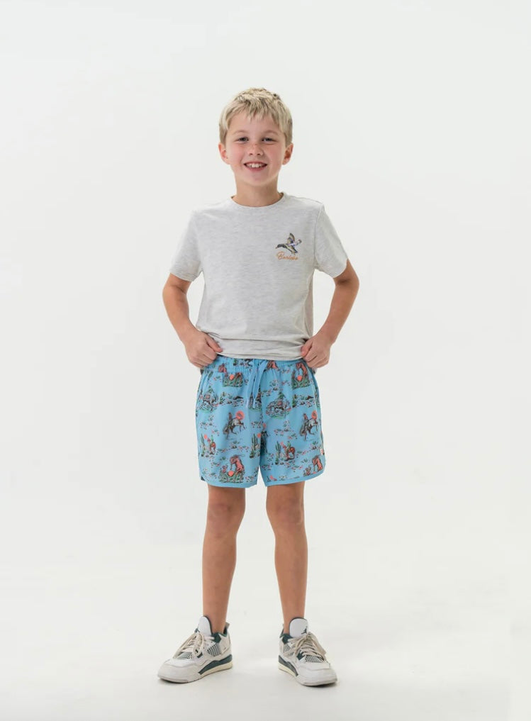 Cowboy Up Youth Swim Trunks Burlebo