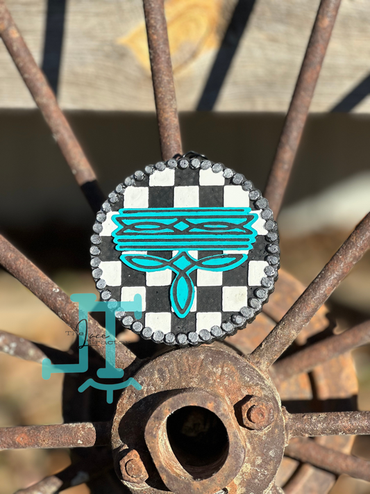 Checker Boot Concho: Car Freshie LT