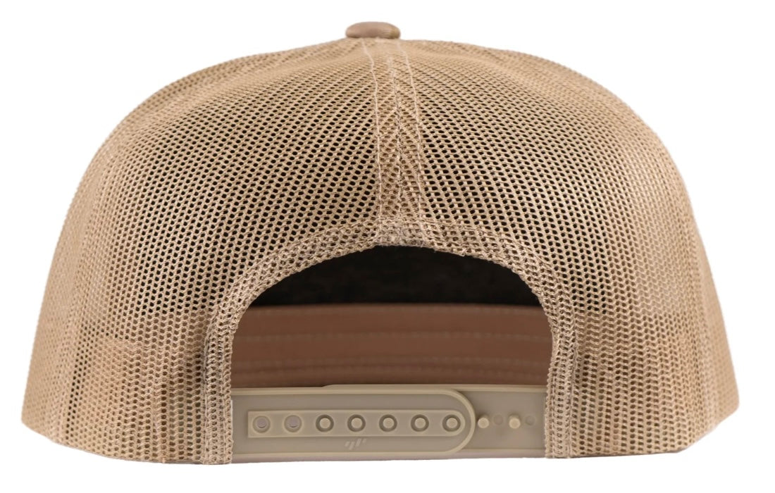 LAZY J RANCH CAMO OLIVE ARROWHEAD CLASSIC FIVE PANEL TRUCKER HAT