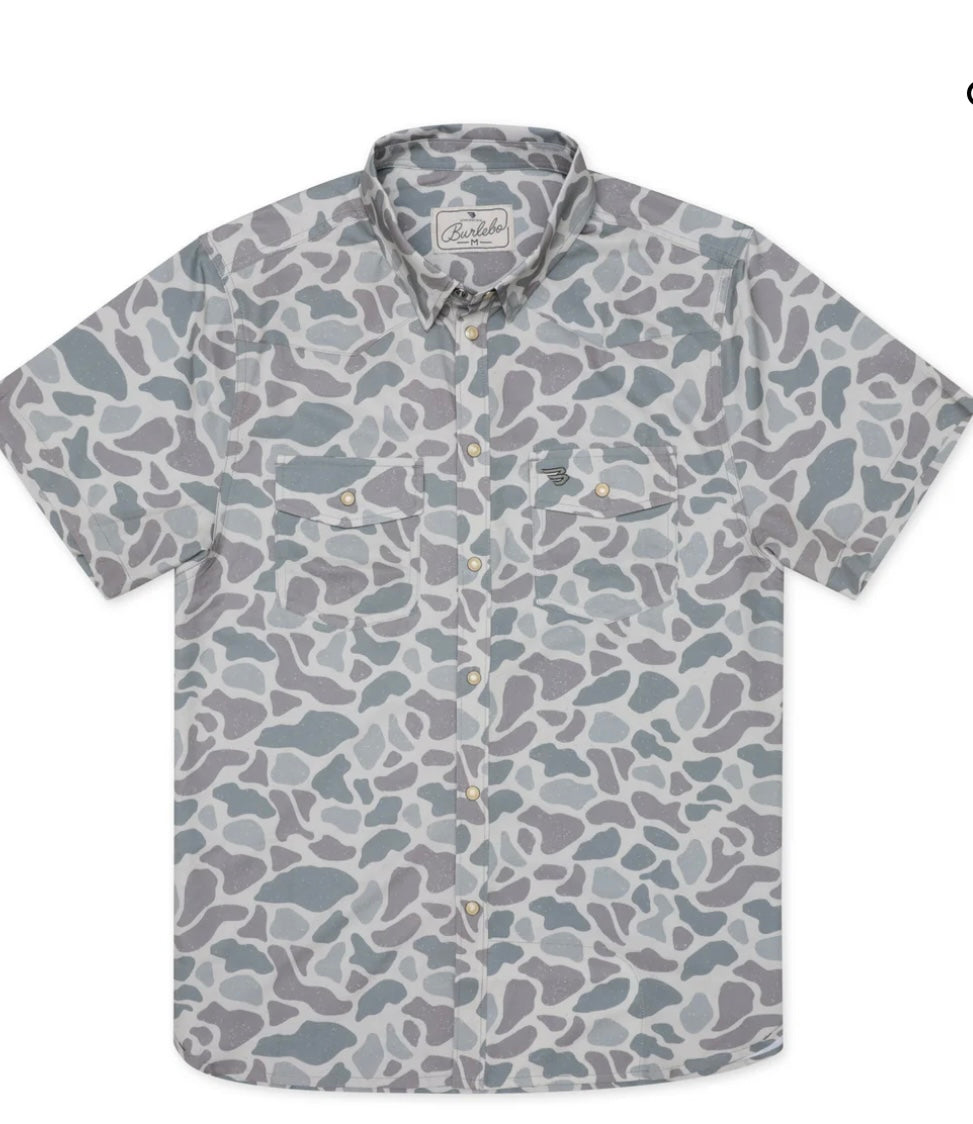 Classic Deer Camo Performance Western Shirt Burlebo