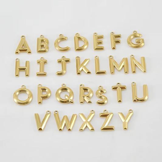 Modern Minimalist Initial Letter Charms ( A-Z) Deep South