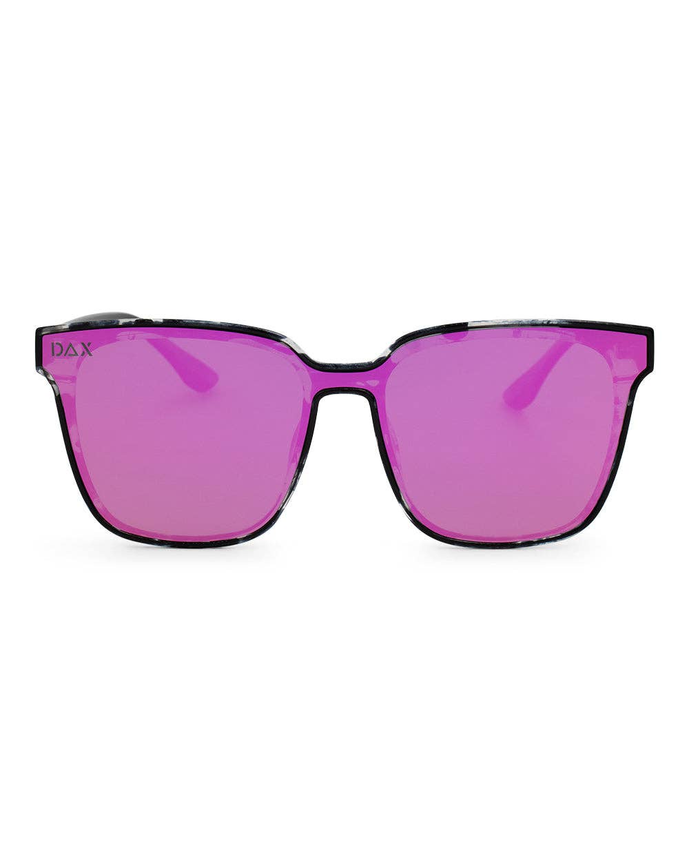 Cam - Women's Medium/ Large Square Sunglasses: Silver Dax Fl
