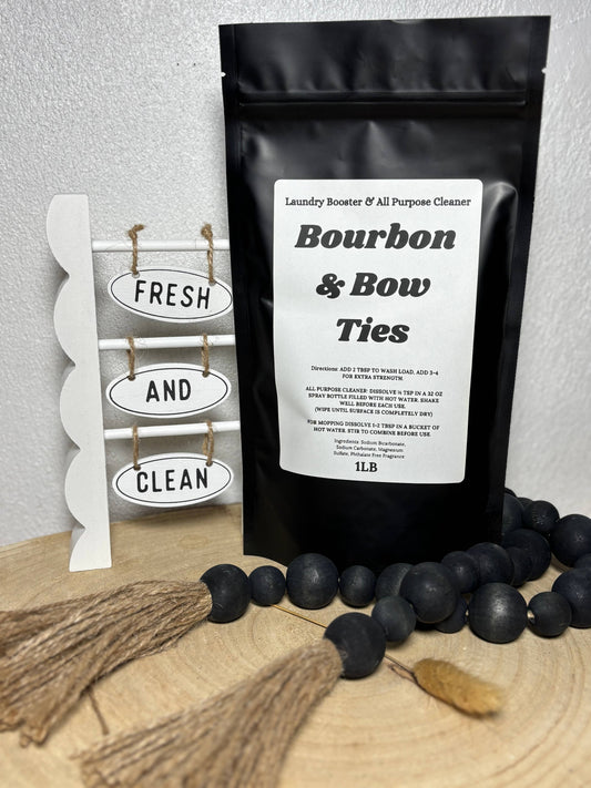 Bourbon & Bow Ties Laundry Powder & All Purpose Cleaner: 2 Ibs Pink Aug