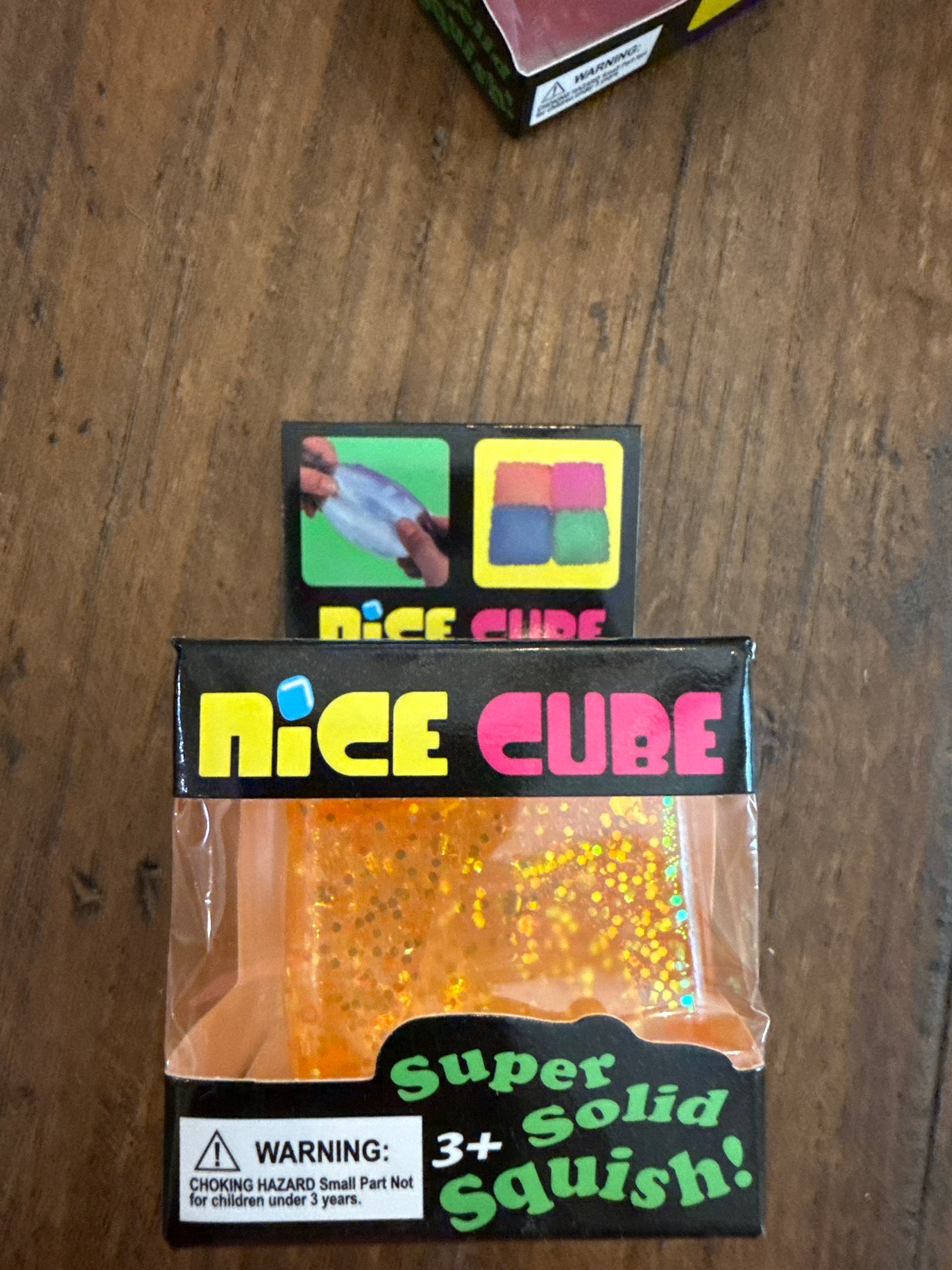 Glitter Cube Squishy Toy