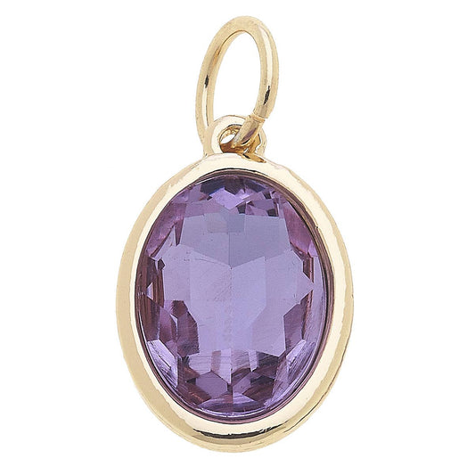 Glass Birthstone Charm: June / Alexandrite