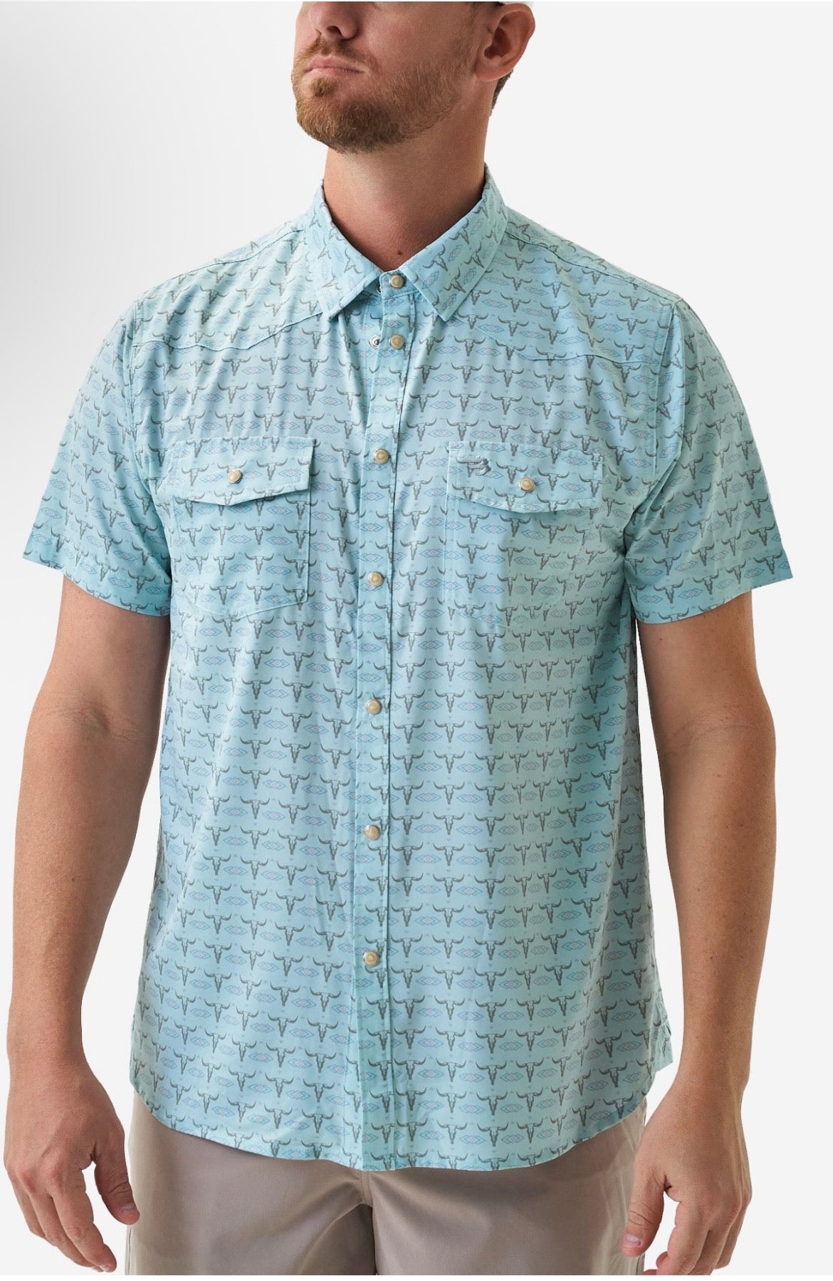 The Rancher Performance Western Pearl Snap Shirt Burlebo Tx/Fl