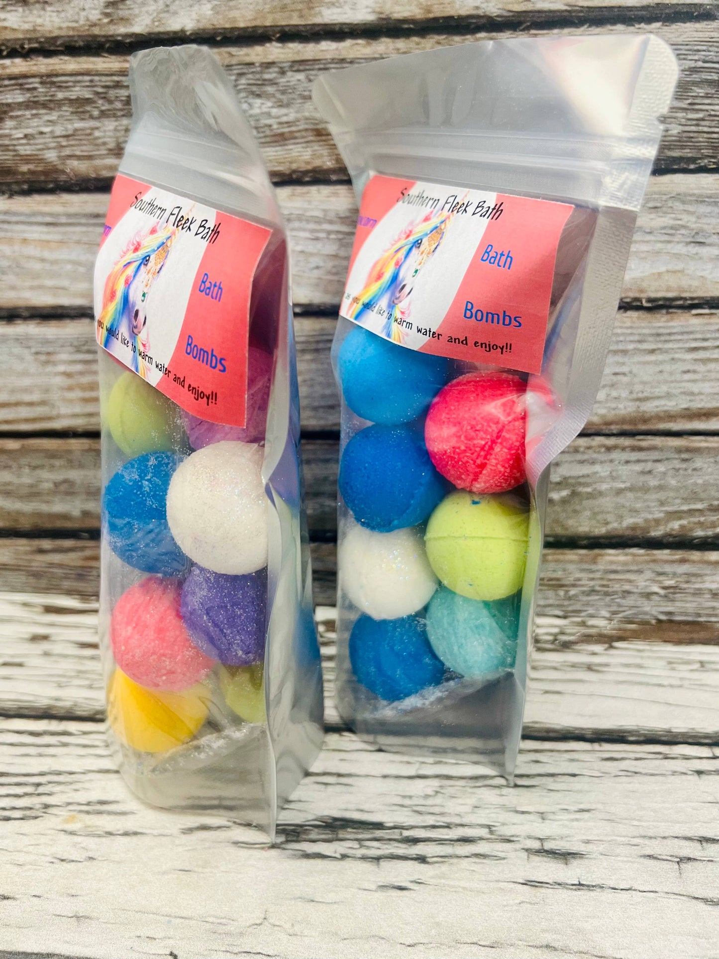 Unicorn Poop Bath Bombs