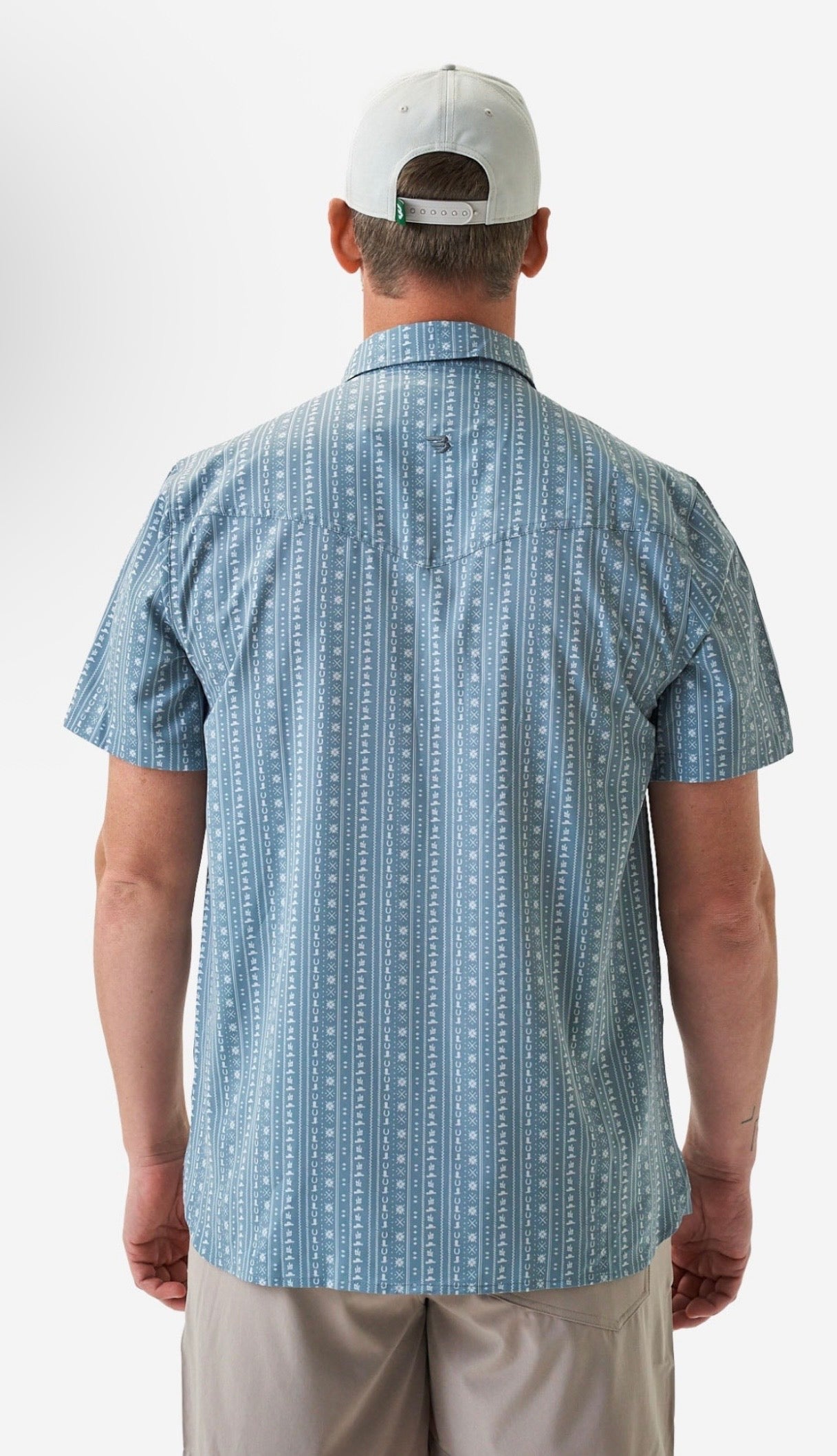 Ranch Sage Performance Western Pearl Snap Shirt Burlebo Tx/Fl