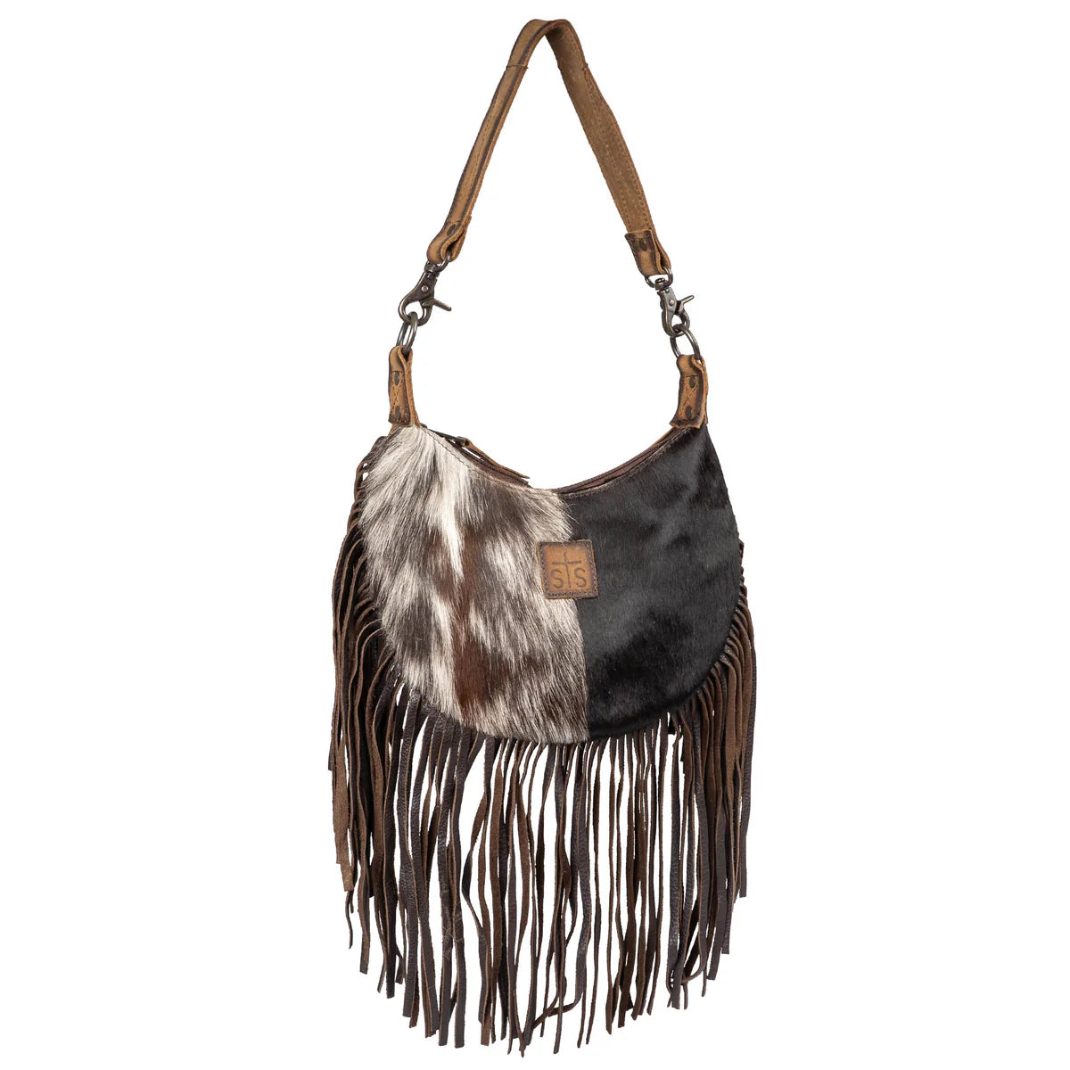 Cowhide Nellie Fringe Shoulder Bag STS30603 STS Ranchwear