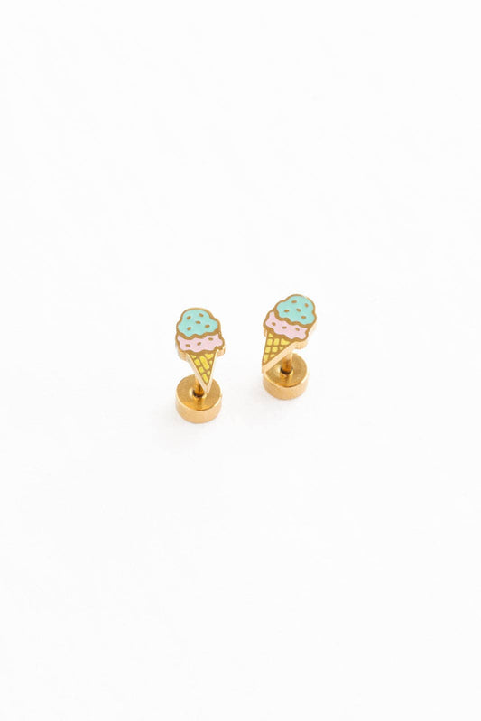 Ice Cream Stud Earrings Pip Pop