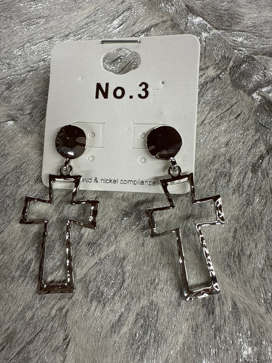 Cross Dangle Earrings
