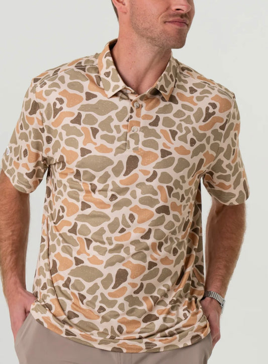 Venado Camo Performance Polo shirt Burlebo